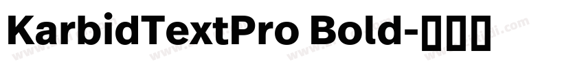 KarbidTextPro Bold字体转换